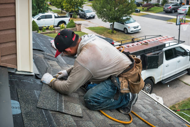 Professional Flat Roof Repair technician working in Kountze, TX